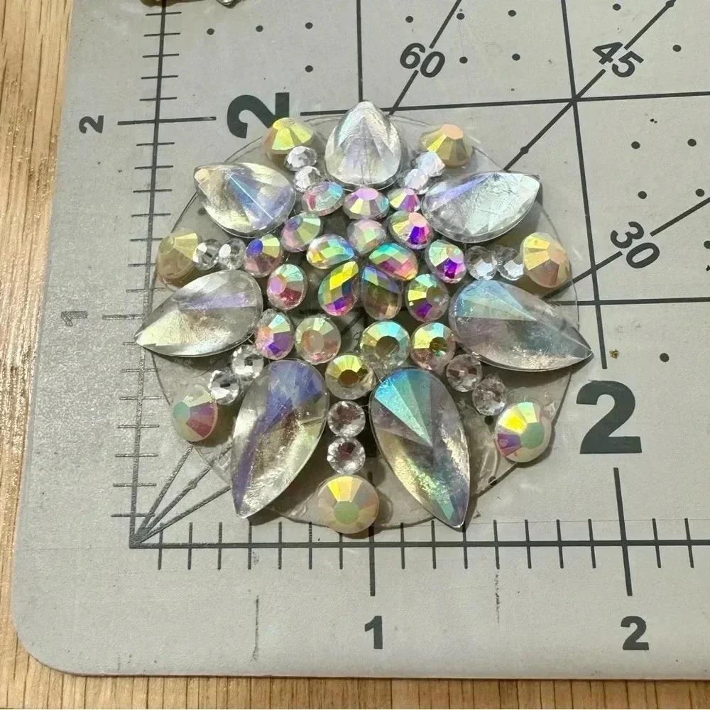 Rhinestone Clear Illusion Pasties - reusable! - Picture 3 of 4